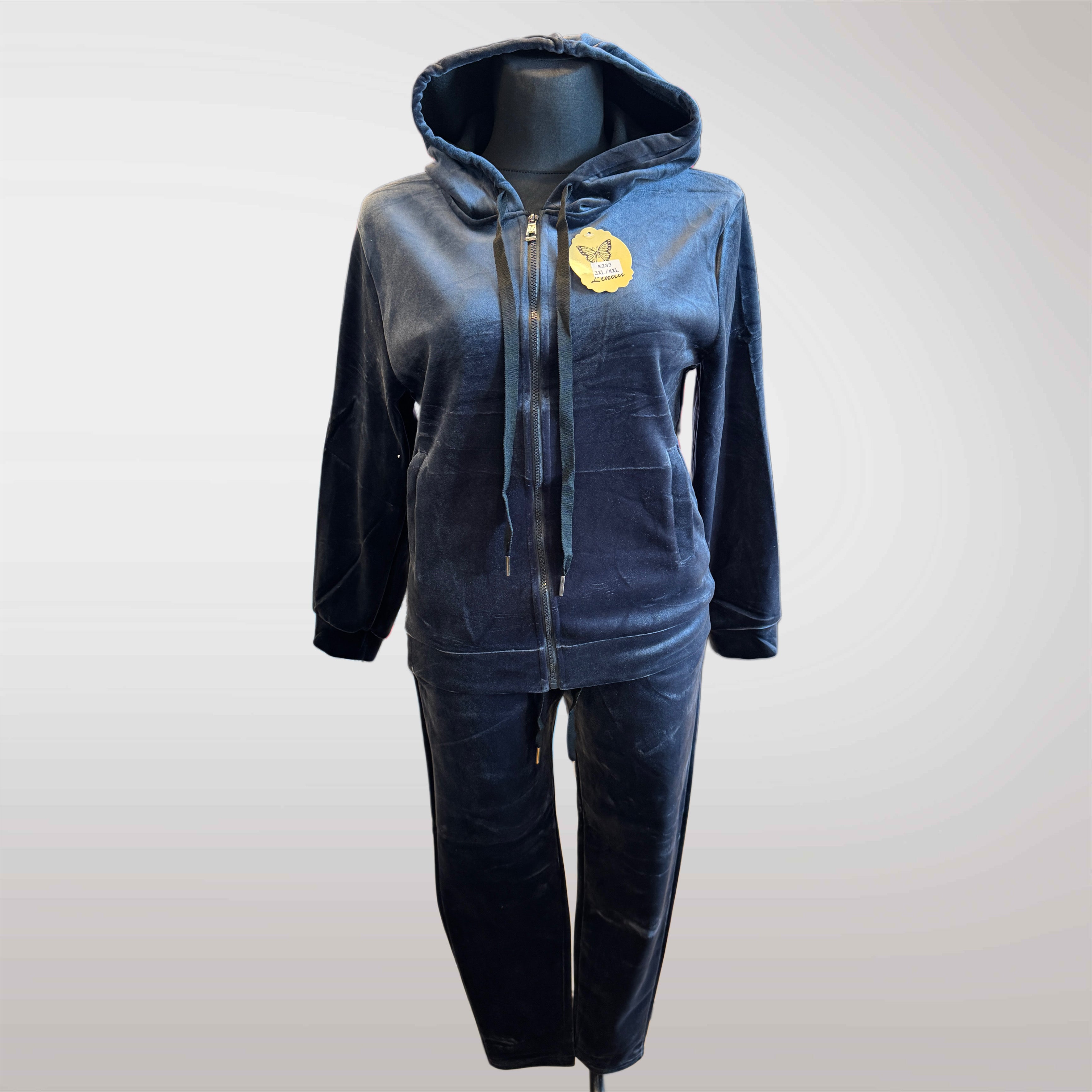 Komplet Dresowy Welurowy Dres Welur Damski