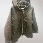 Damska Kurtka Pikowana MIU z Kapturem Na Suwak