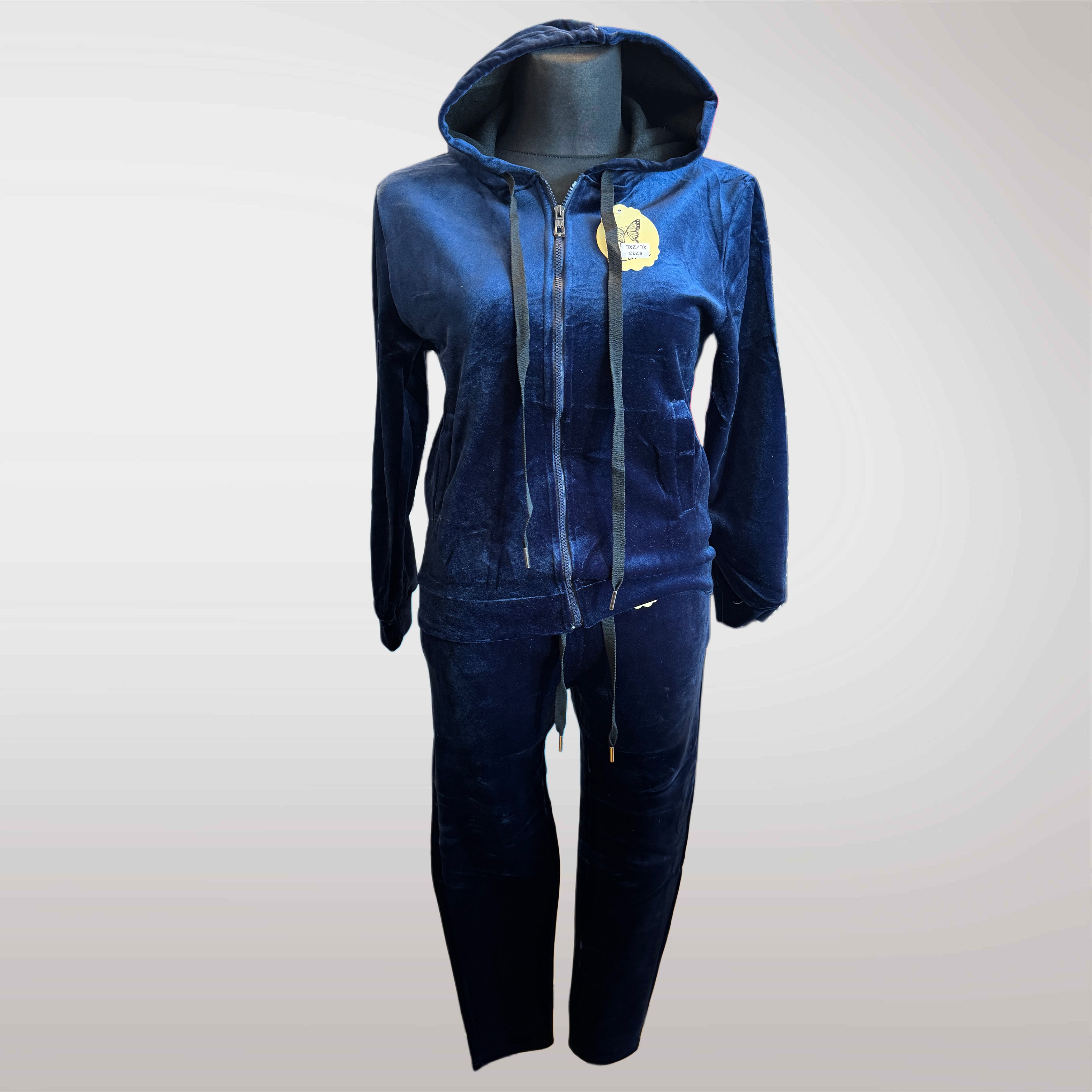 Komplet Dresowy Welurowy Dres Welur Damski