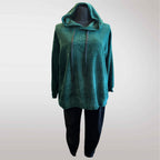 Komplet Dresowy Welurowy Dres Welur Damski