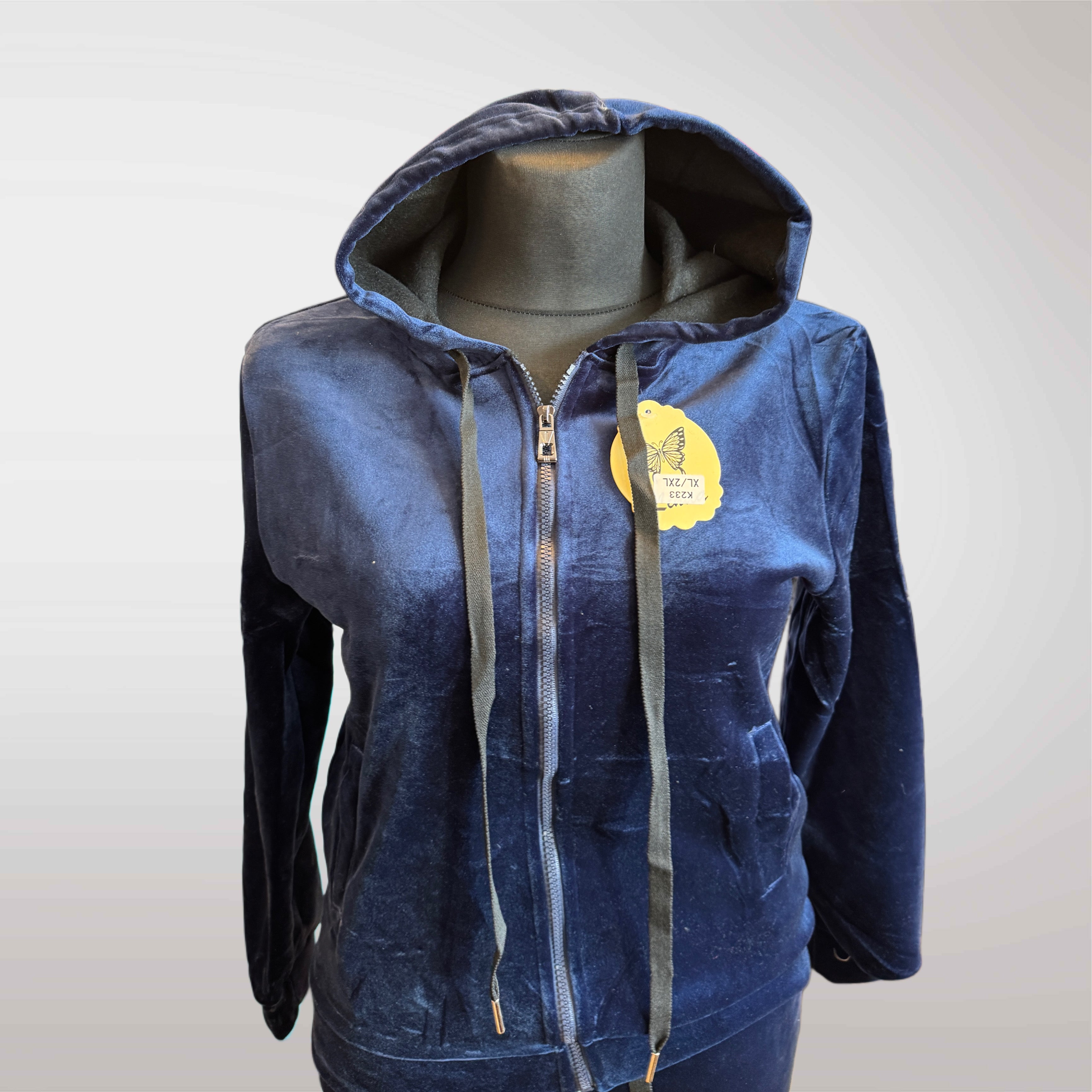 Komplet Dresowy Welurowy Dres Welur Damski