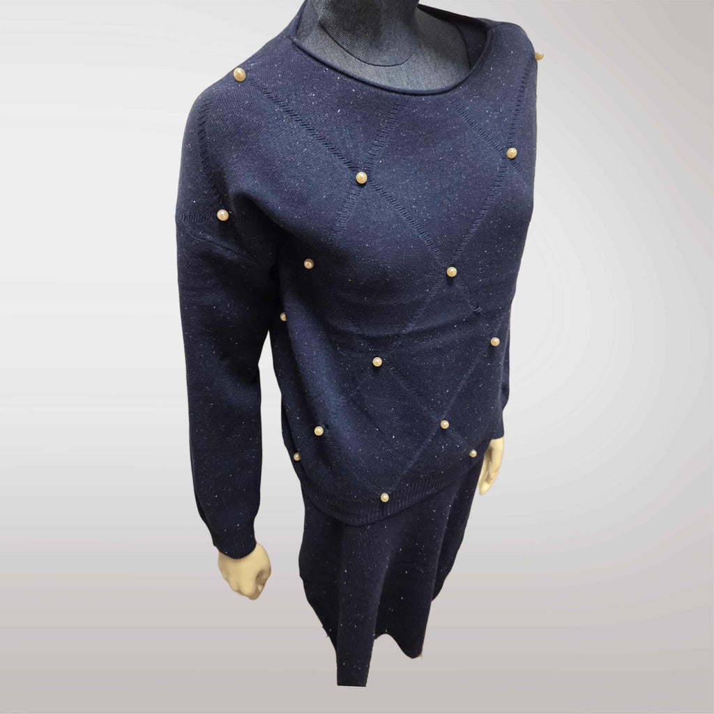 Damski Komplet Swetrowy Sukienka + Sweter