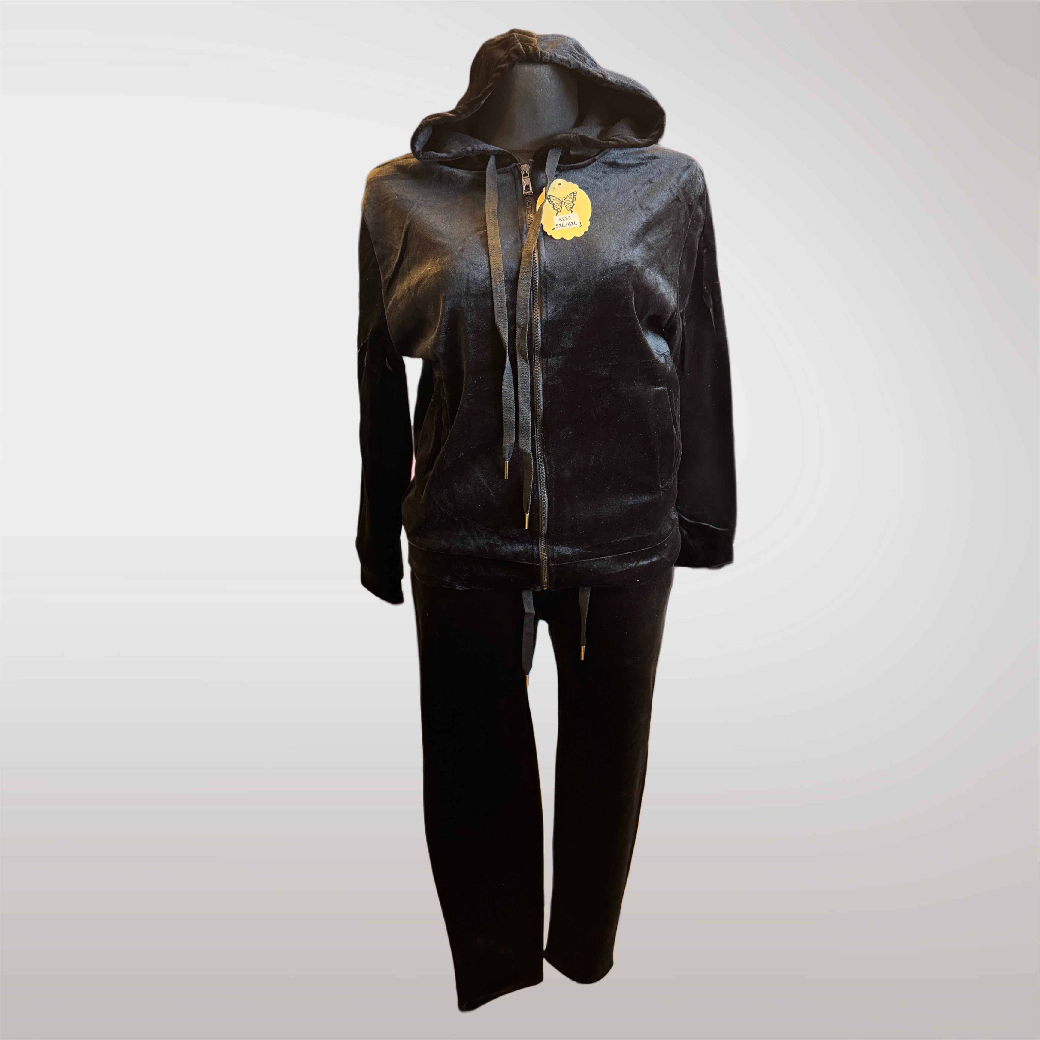 Komplet Dresowy Welurowy Dres Welur Damski