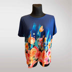 Damska Bluzka w Kwiaty Oversize