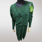 Zimowy Komplet Dzianinowy Sukienka + Sweter