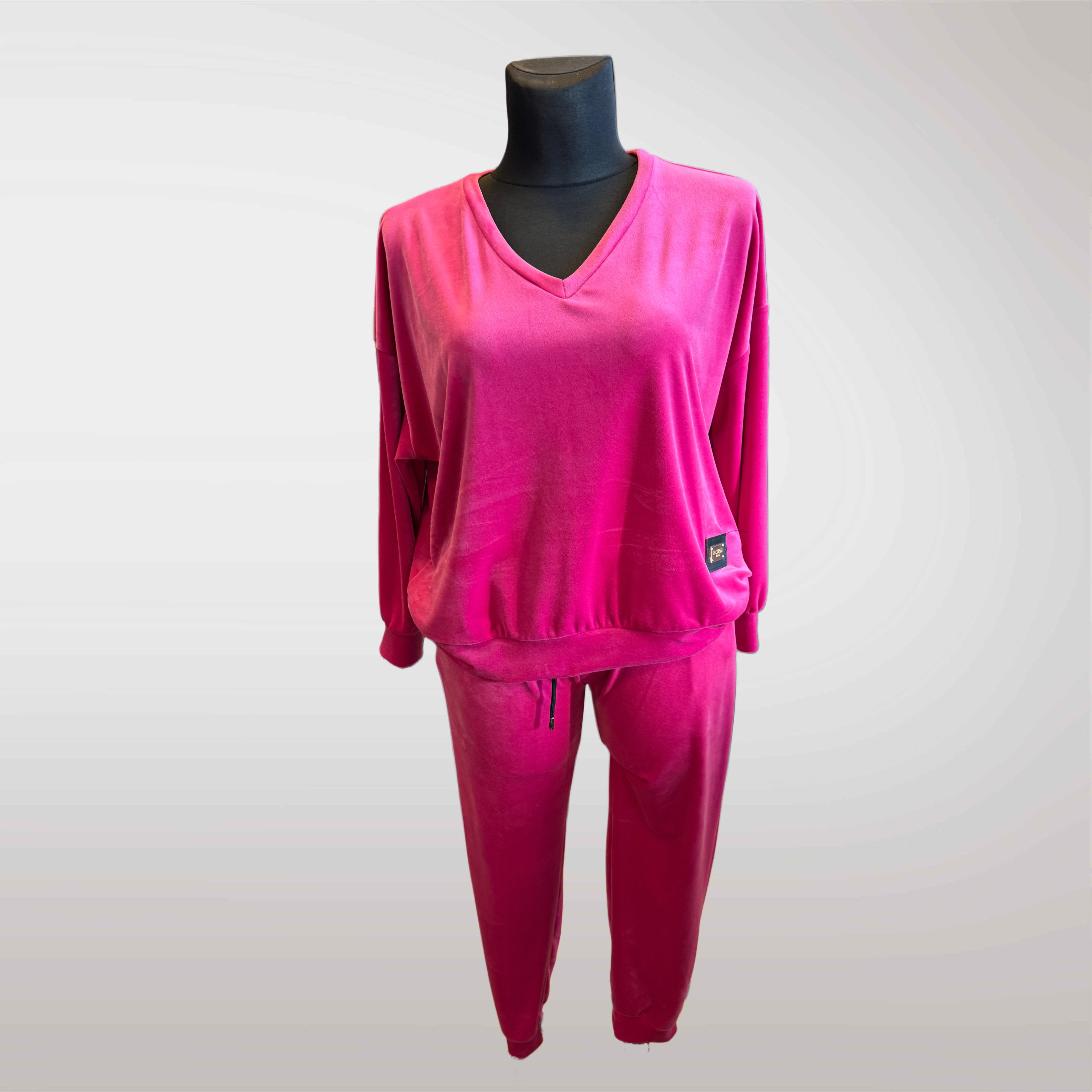 Komplet Dresowy Welurowy Dres Welur Damski