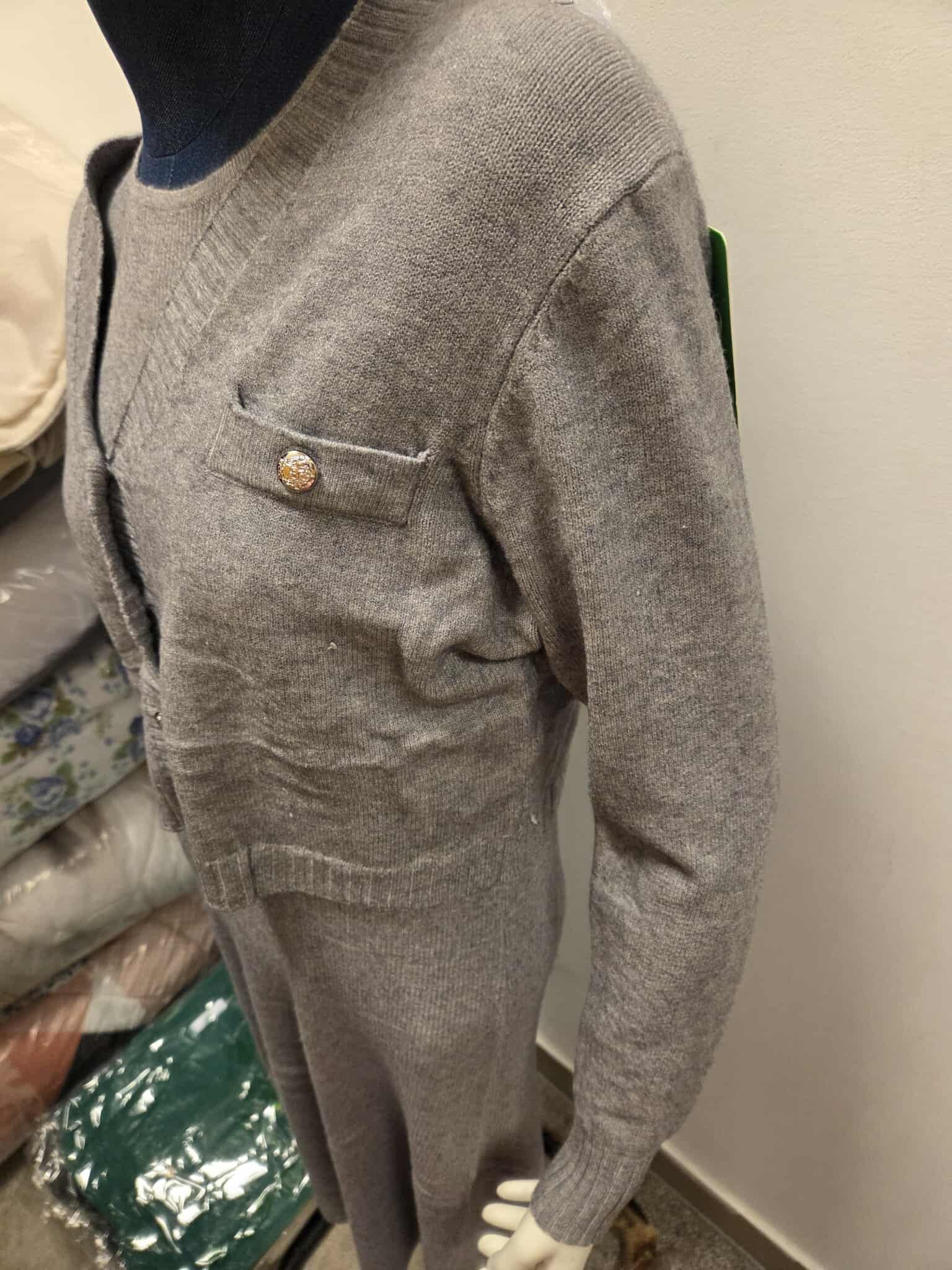 Zimowy Komplet Dzianinowy Sukienka + Sweter