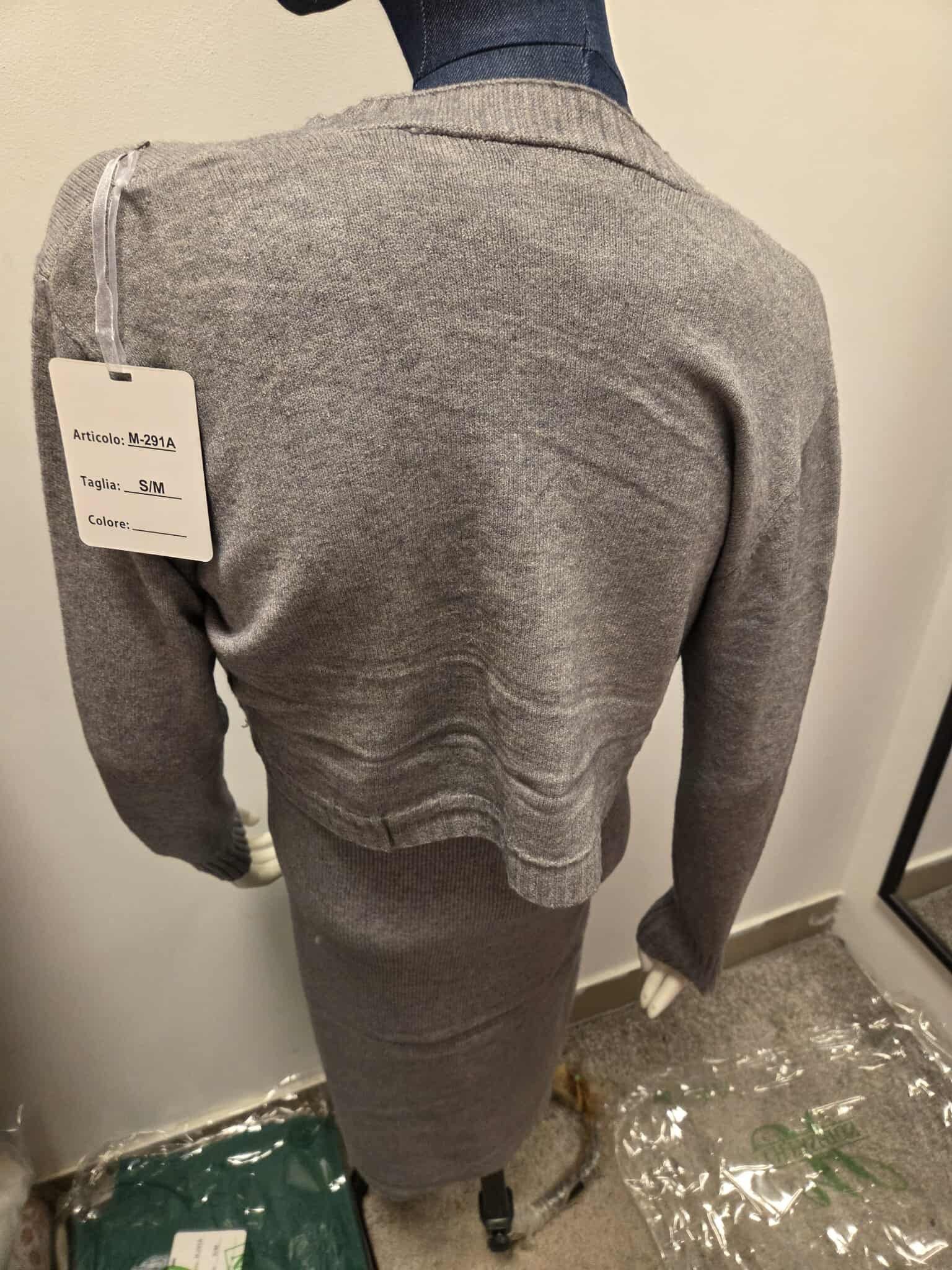 Zimowy Komplet Dzianinowy Sukienka + Sweter