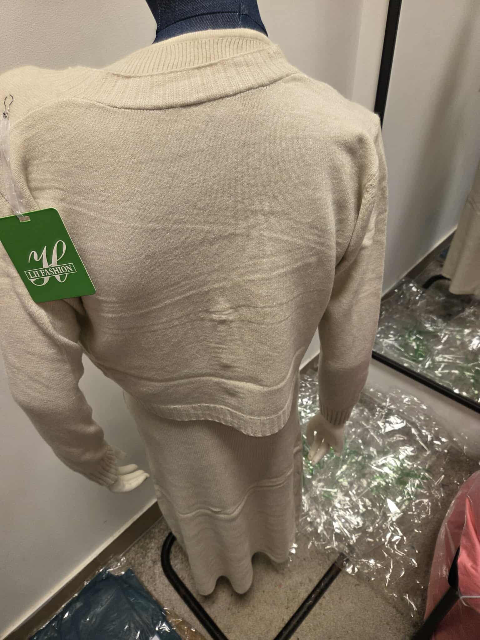 Zimowy Komplet Dzianinowy Sukienka + Sweter