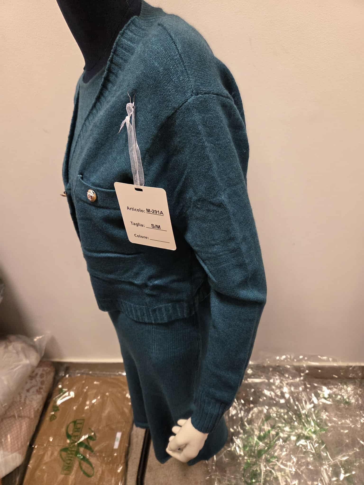 Zimowy Komplet Dzianinowy Sukienka + Sweter