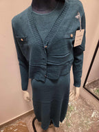 Zimowy Komplet Dzianinowy Sukienka + Sweter