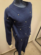 Damski Komplet Swetrowy Sukienka + Sweter