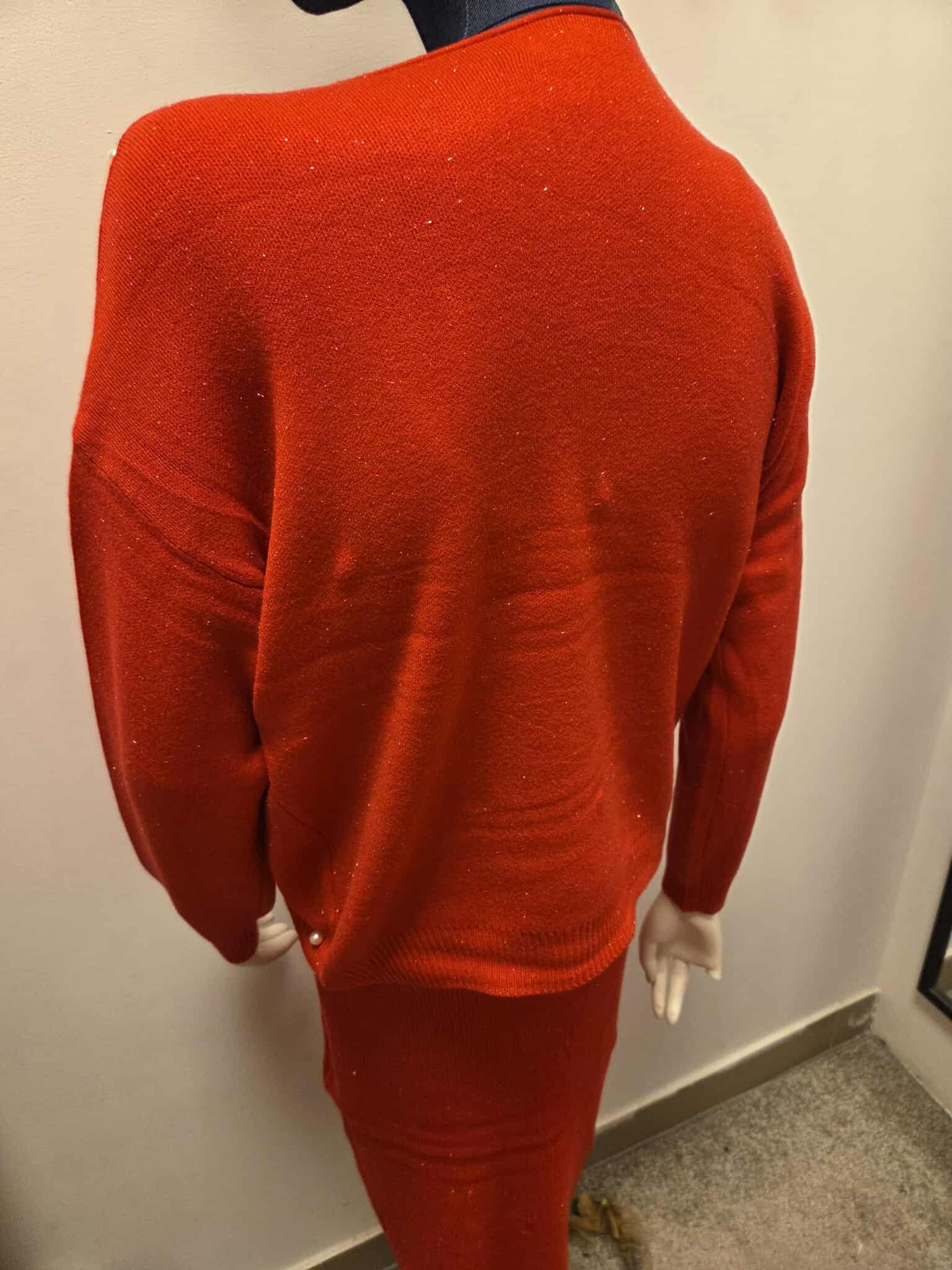 Damski Komplet Swetrowy Sukienka + Sweter