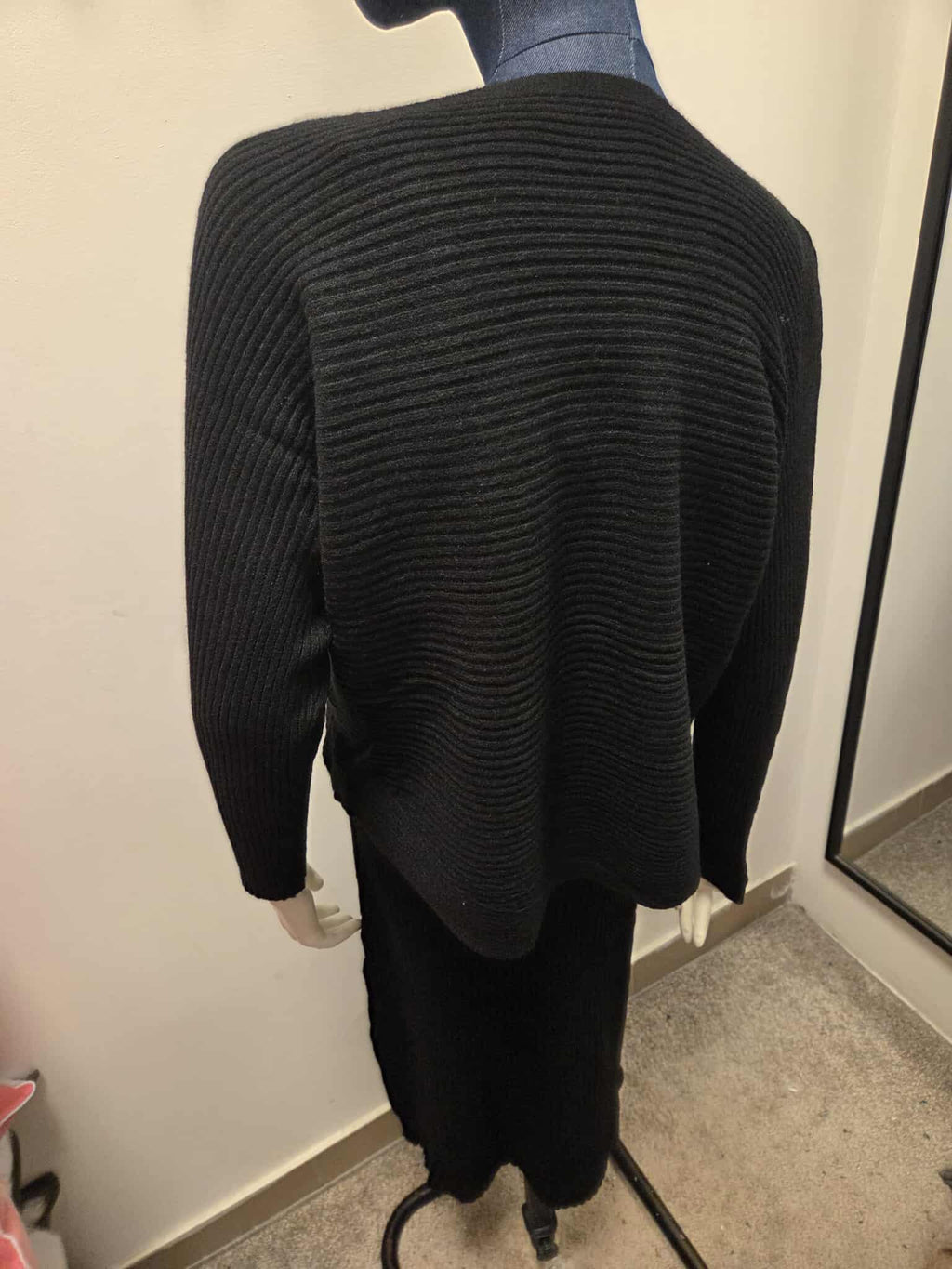 Damski Komplet Dzianinowy Sukienka i Sweter