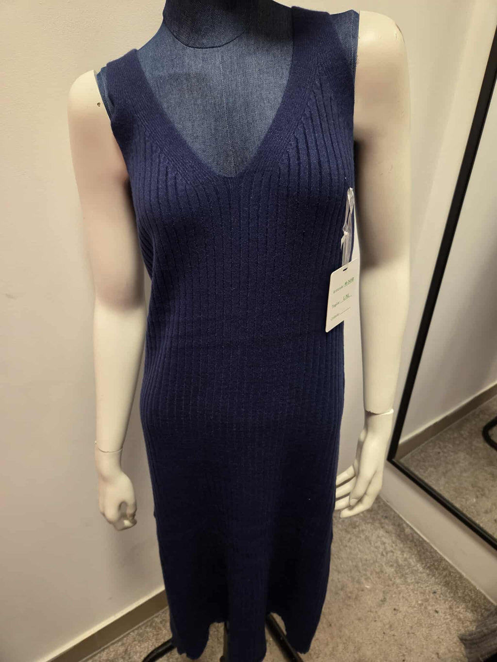 Damski Komplet Dzianinowy Sukienka i Sweter