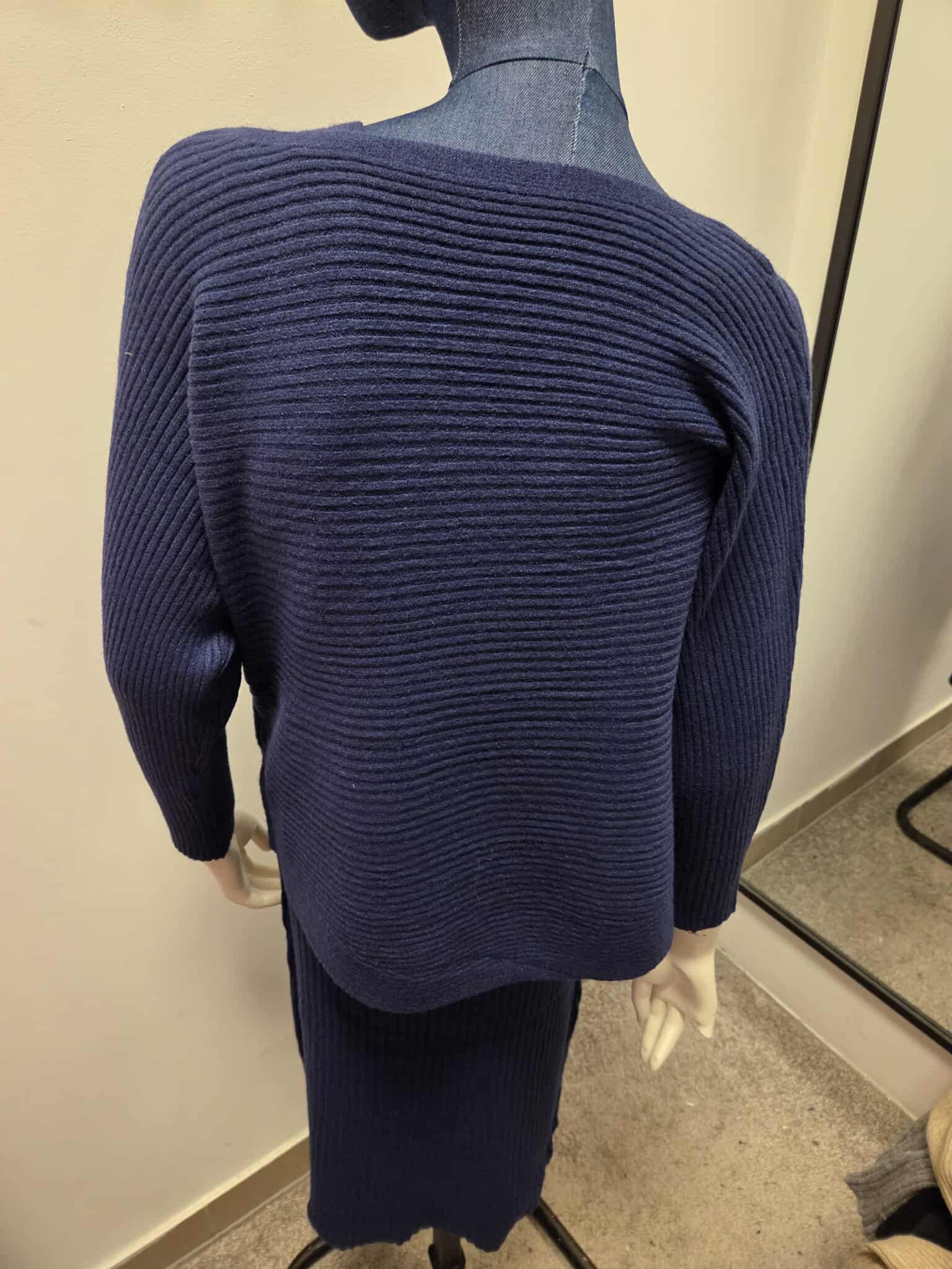 Damski Komplet Dzianinowy Sukienka i Sweter