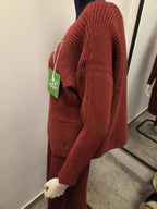 Damski Komplet Dzianinowy Sukienka i Sweter