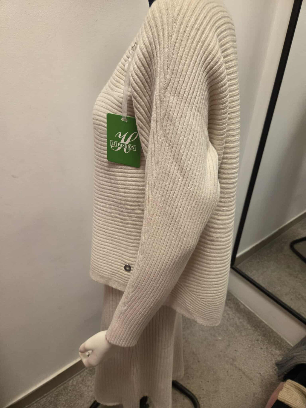 Damski Komplet Dzianinowy Sukienka i Sweter