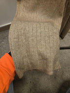 Damski komplet swetrowy z półgolfem: sweter + spodnie